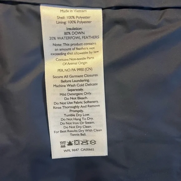 NWT $180 Eddie Bauer Microlight Traveler 650 Fill Down Parka Peacock Small - Picture 9 of 9